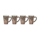 Căni roz-deschis 4 buc. pentru espresso din gresie 100 ml Hela – Villa Collection
