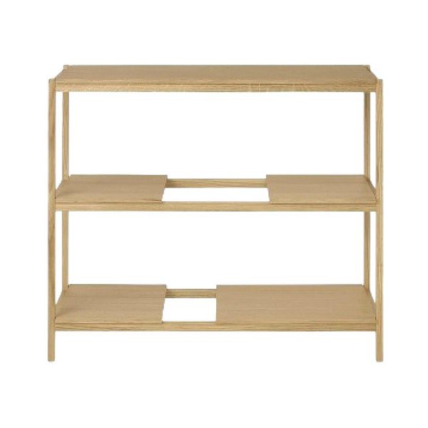 Etajeră în culoare naturală cu aspect de lemn de stejar 105x92x40 cm Sukoya – Blomus