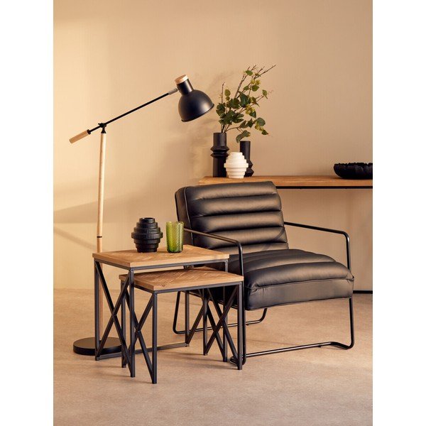 Măsuțe auxiliare 2 buc. din lemn de brad 38x51 cm Kickford – Premier Housewares-image-3