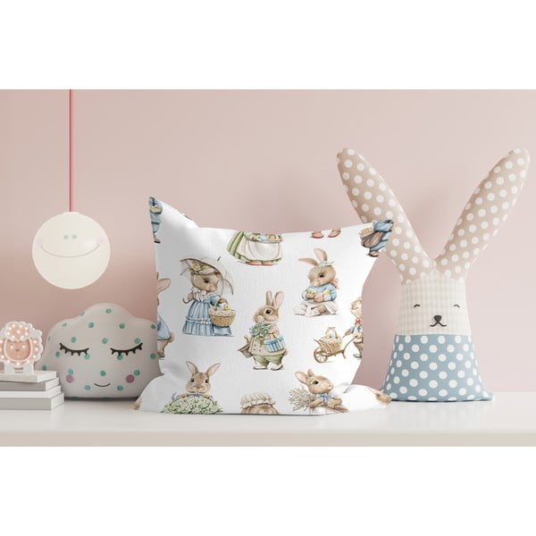 Față de pernă 43x43 cm cu model de Paști – Mila Home-image-2