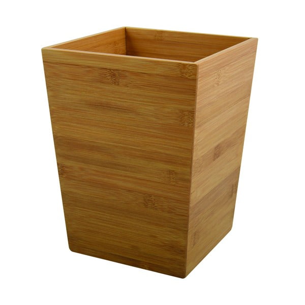 Coș de gunoi în culoare naturală din bambus 3 l – MSV