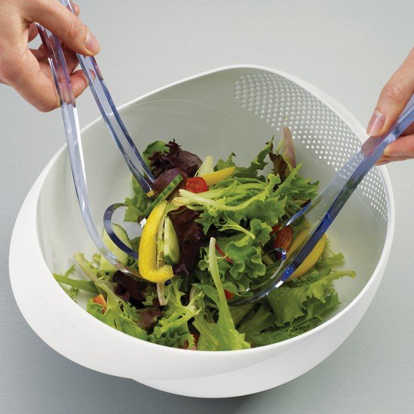 Bol cu strecurătoare Joseph Joseph Prep&Serve, lungime 29 cm, verde-image-3