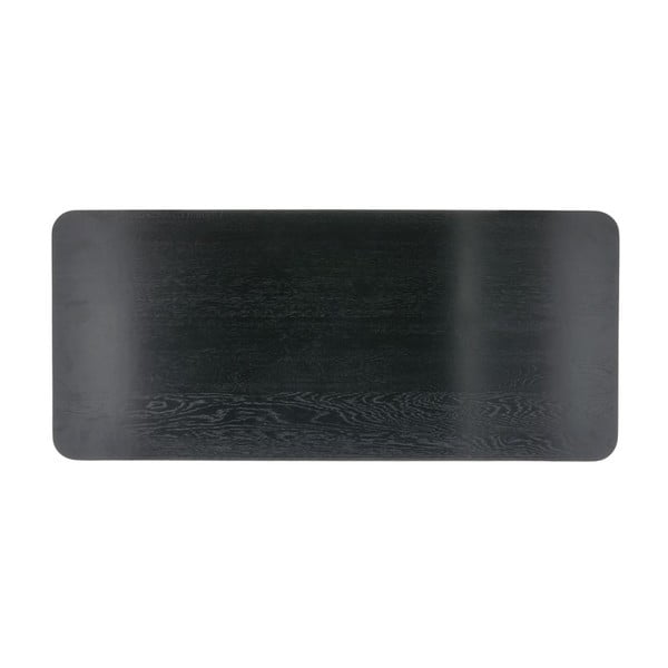 Masă consolă neagră din stejar 100x44,5 cm Bast - Villa Collection-image-2