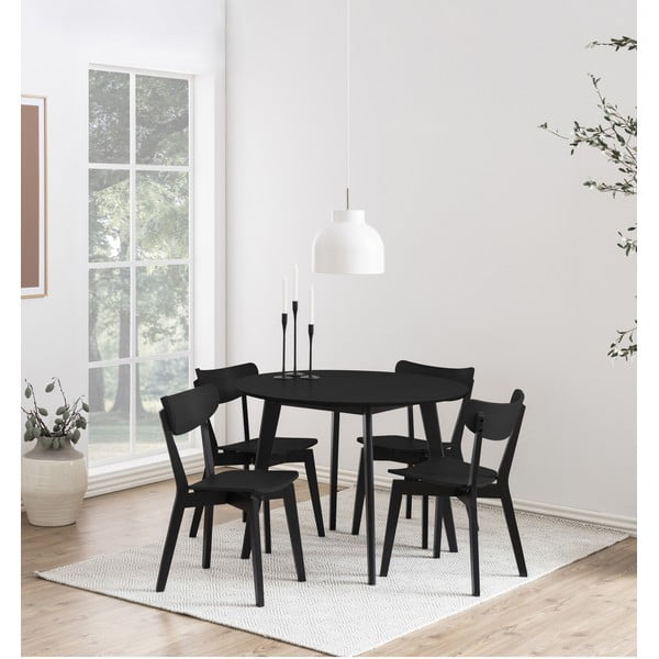 Scaun de dining negru Roxby – Actona-image-1