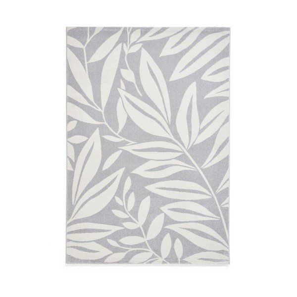 Covor gri deschis 120x170 cm Sorral Leaves  – Catherine Lansfield