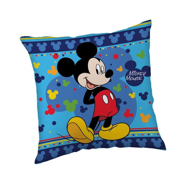 Pernă pentru copii din polar, fleece 40x40 cm Mickey "Blue" – Jerry Fabrics