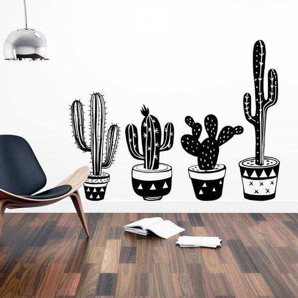 Set 4 autocolante Ambiance Mexican Cactus-image-1