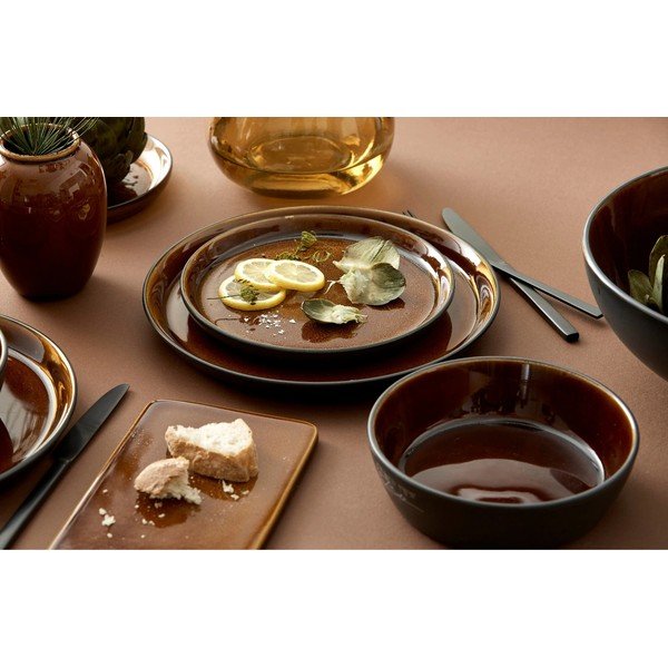 Bol mic negru/chihlimbar pentru ramen din gresie Gastro Black/Amber – Bitz-image-1