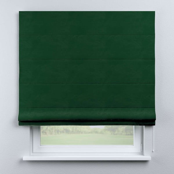 Jaluzea romană verde 170x160 cm Posh Velvet - Yellow Tipi-image-1