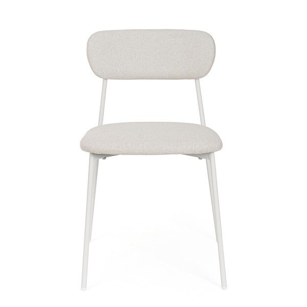 Scaun de dining alb tapițat Inka – Yes Everyday-image-2