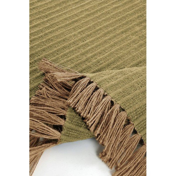 Covor verde țesut manual din amestec de bumbac 200x300 cm Channa – Jotex-image-2