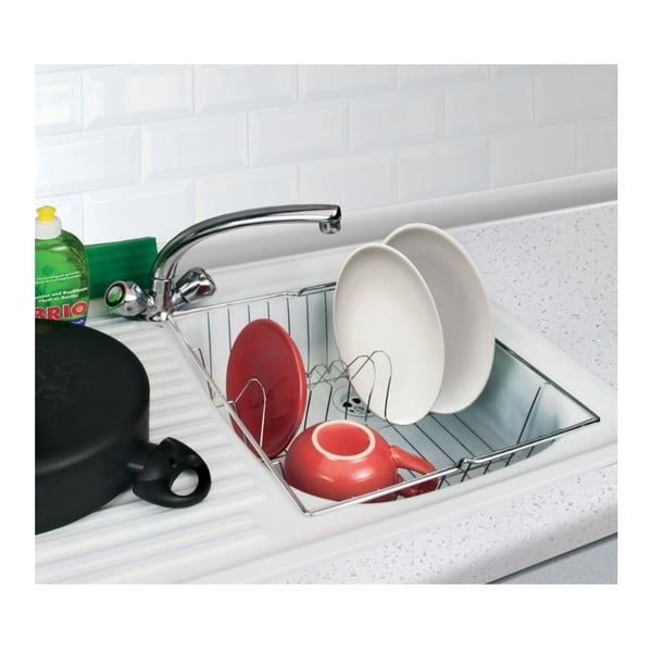 Scurgător de vase argintiu lucios Dresda - Metaltex -image-2