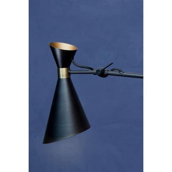 Lustră neagră/aurie din metal cu abajur din metal Linox – Premier Housewares-image-2