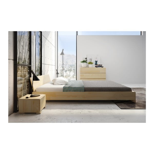 Pat dublu din lemn de pin SKANDICA Vestre, 200 x 200 cm-image-4