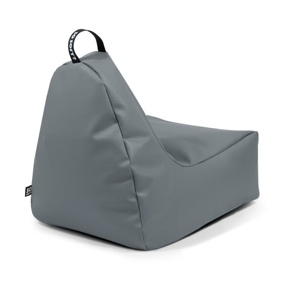 Fotoliu bean bag albastru închis cu tapițerie din imitație de piele Chill XL – So Soft?-image-3