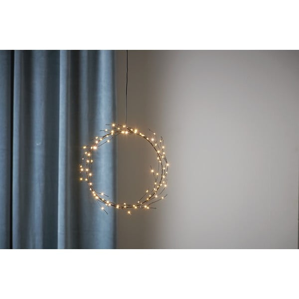 Decorațiune luminoasă neagră ø 24 cm  de  Crăciun Nike – Star Trading-image-1