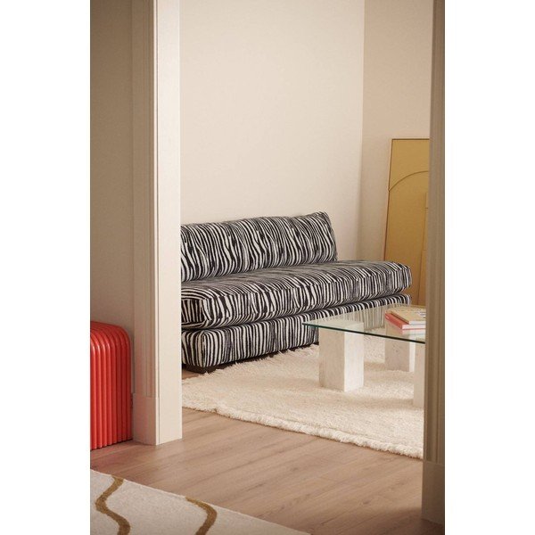 Canapea gri antracit cu tapițerie din chenille 197 cm Zeb – Ellos Home-image-1