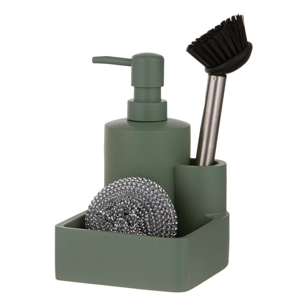 Suport pentru accesorii de spălat verde salvie din polirășină Essentials – Ladelle