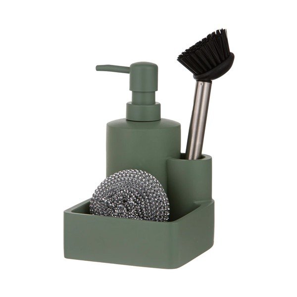 Suport pentru accesorii de spălat verde salvie din polirășină Essentials – Ladelle