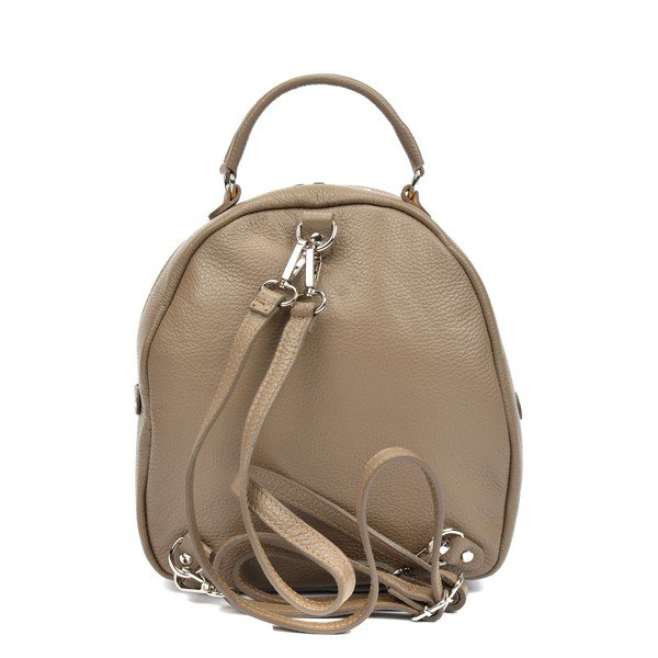 Rucsac din piele Isabella Rhea Gallo Cerelia, bej-image-1