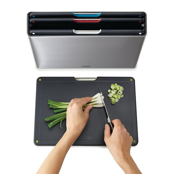  4 tocătoare cu suport 7x35,5 cm Folio - Joseph Joseph-image-3