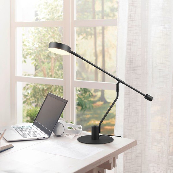 Veioză negru-mat LED cu structură flexibilă (înălțime 64 cm) Manduro – Trio-image-1