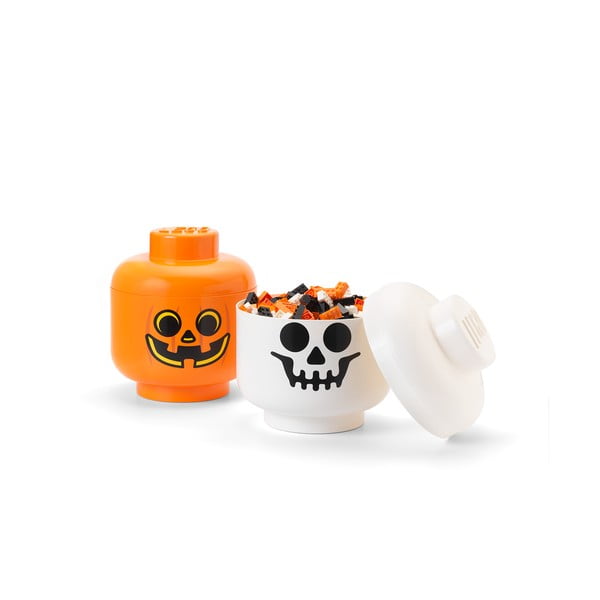 Cutie depozitare LEGO® Pumpkin Head L, portocaliu-image-4