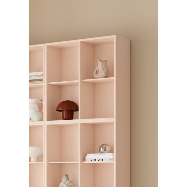 Bibliotecă roz-deschis suspendată 140x140x27 cm Mistral – Hammel Furniture-image-1