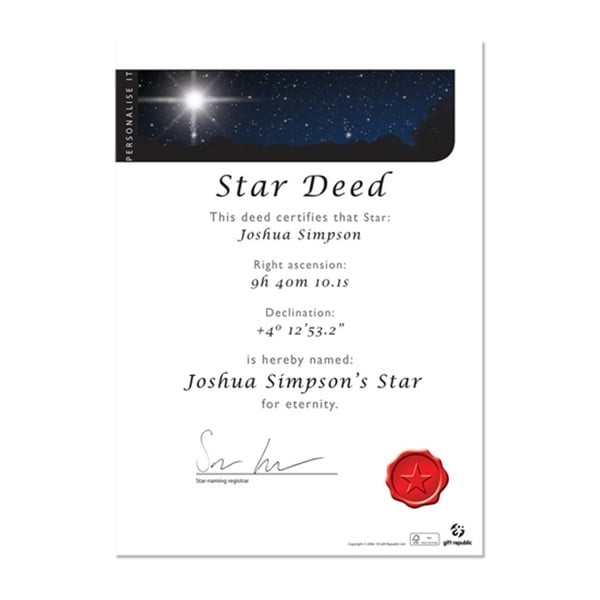 Pachet cadou „Dăruiește o stea” Gift Republic Star-image-2