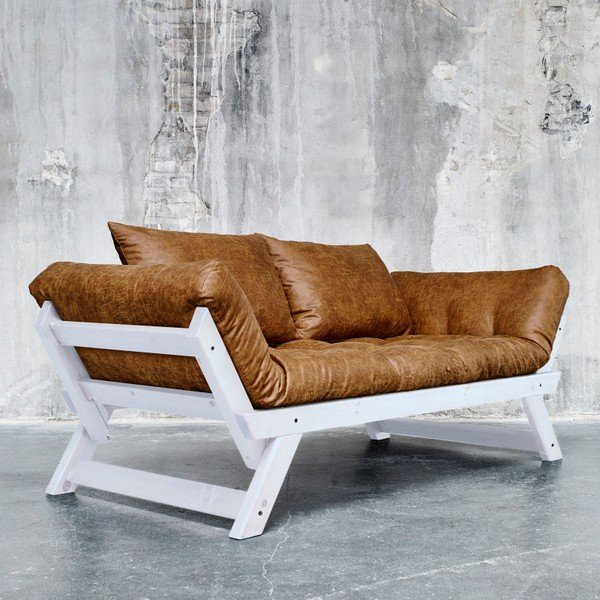 Canapea Karup Vintage Bepop Cool Gray/Cognac-image-2