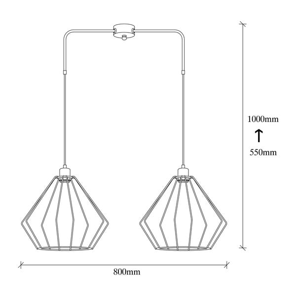 Lustră metalică Opviq lights Mueltan, negru-image-2