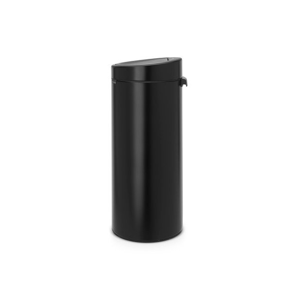 Coș de gunoi negru mat cu senzori de atingere din oțel 30 l Touch Bin – Brabantia-image-2