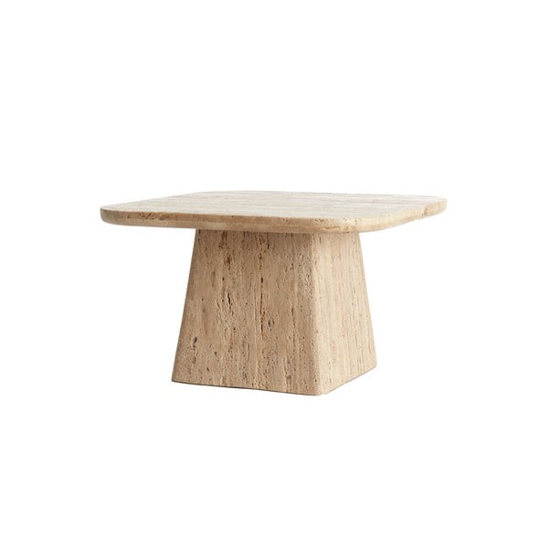 Măsuță de cafea bej cu blat din piatră 60x60 cm Kepami – Light & Living-image-2