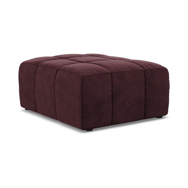 Taburet burgundy cu tapițerie din catifea Aloha – Makamii-image-3