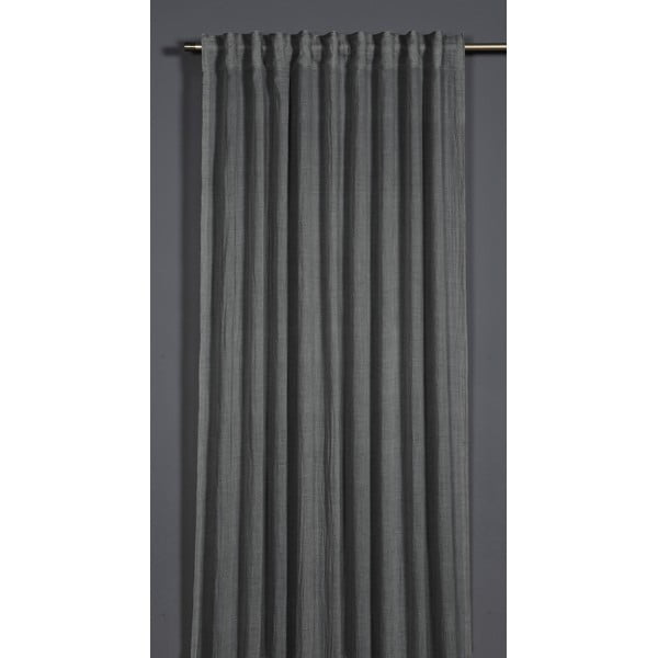 Draperie gri închis 135x245 cm Etamine – Sehlbach