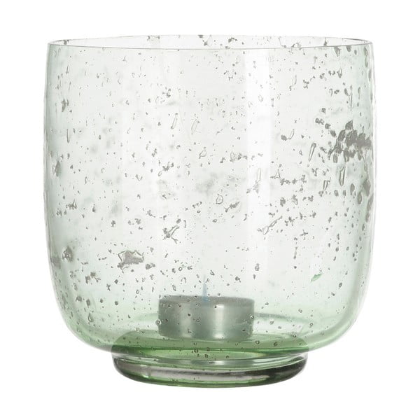 Sfeșnic din sticlă A Simple Mess, ⌀ 13 cm, verde