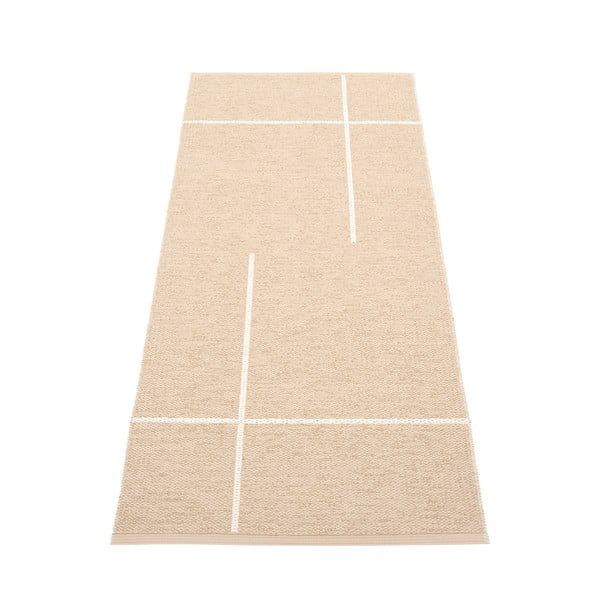 Covor tip traversă pentru interior și exterior bej 70x180 cm Fred Beige – Pappelina