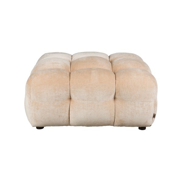 Taburet modular bej cu tapițerie din catifea Hackman – Dutchbone