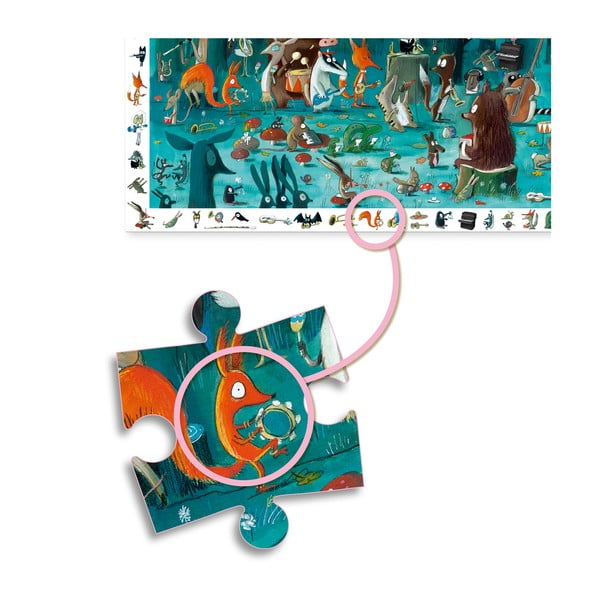 Puzzle pentru copii Djeco Observation Orchestră Pădure-image-3