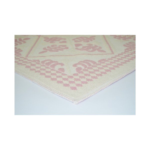 Covor rezistent Vitaus Cillo Pudra, 100 x 300 cm, roz-image-2