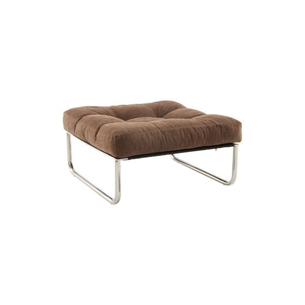 Taburet maro cu tapițerie din chenille Burleson – Jotex
