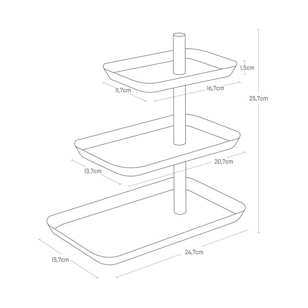Suport pentru bijuterii din metal Rin – YAMAZAKI-image-4