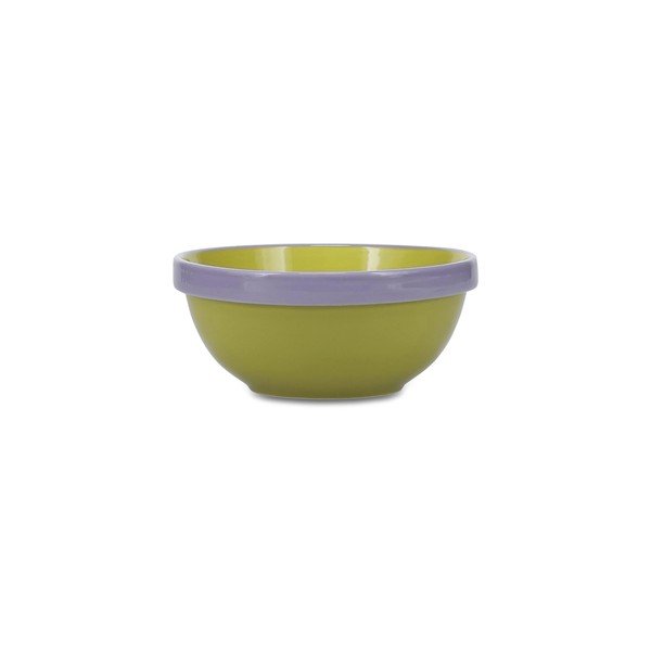 Bol mic verde/mov din gresie 710 ml Duo – ONA-image-1