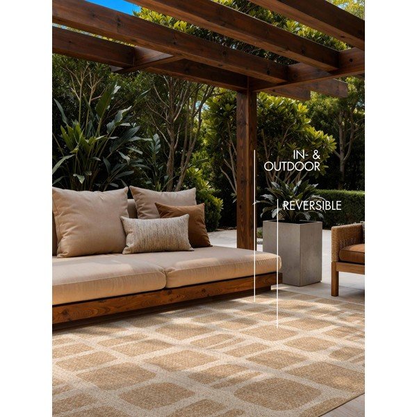 Covor pentru exterior și interior crem/în culoare naturală 200x300 cm Haringey Ruskin – Ted Baker-image-3