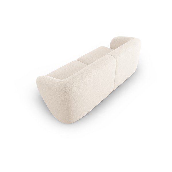 Canapea bej cu tapițerie din chenille 188 cm Paolo – Milo Casa-image-3