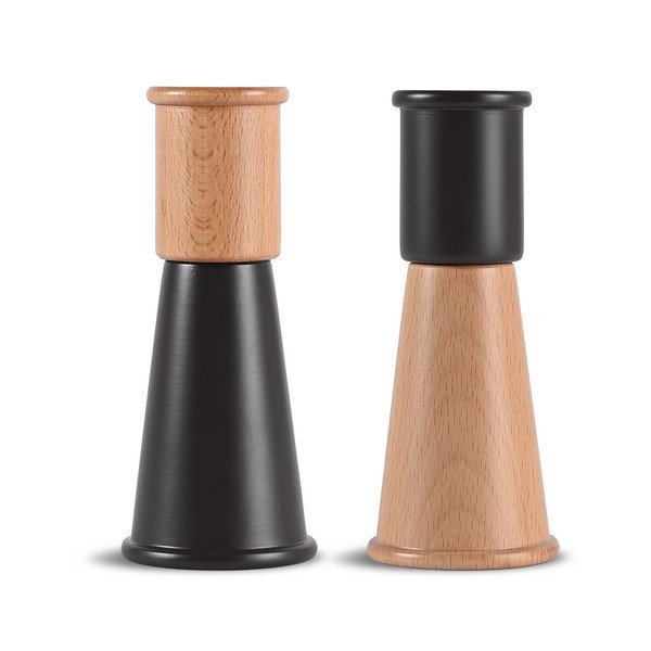 Set de râșnițe de sare și piper negru/în culoare naturală 2 buc. din ceramică Gurken – Sagaform