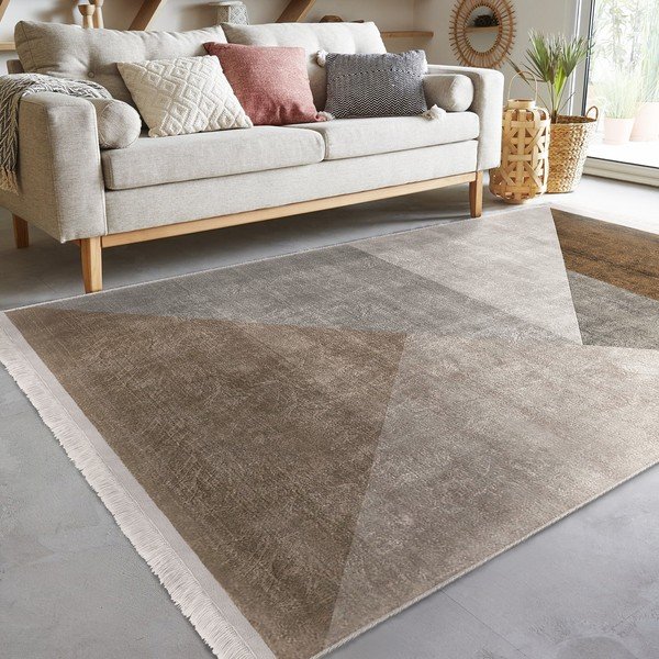Covor bej de tip traversă 80x200 cm – Mila Home-image-2