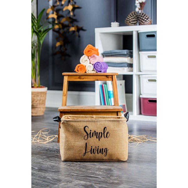 Coș de depozitare de depozitare din material textil – Mioli Decor-image-1