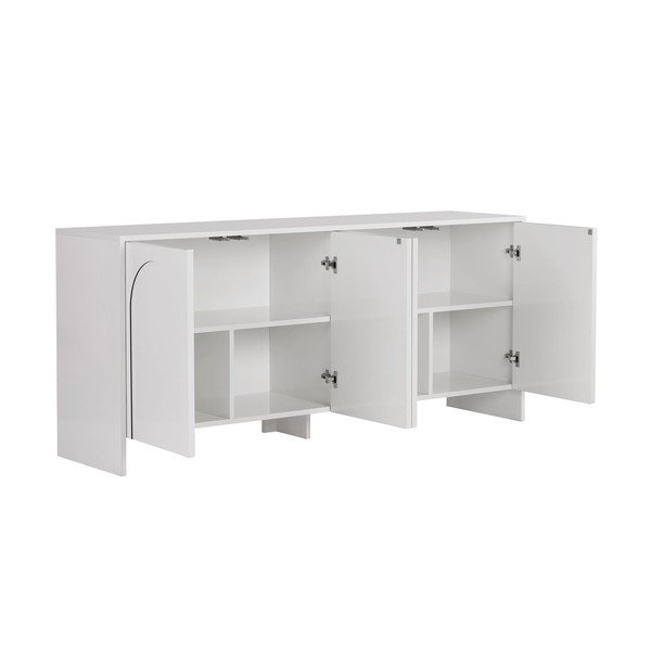 Comodă albă 180x80x45 cm Arlen  – Kalune Design-image-4
