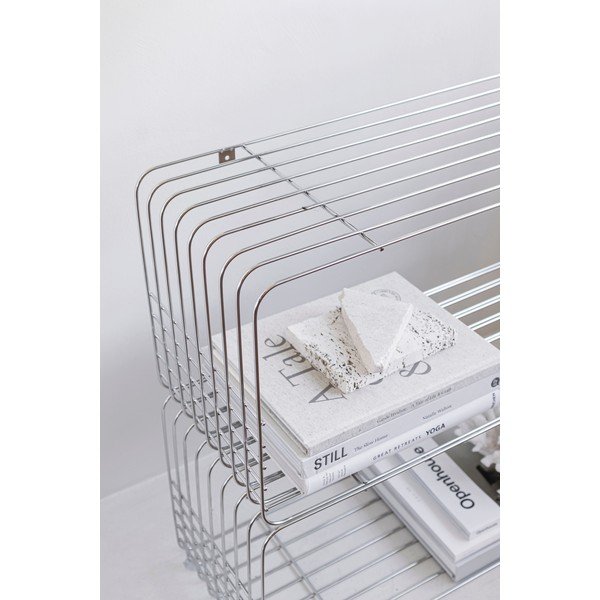 Raft argintiu lucios etajat din metal 70 cm Store-It – Mette Ditmer Denmark-image-3
